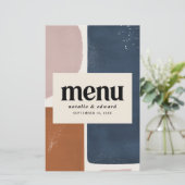 Abstrakter Rost, Marine + rosa Moderne (Stehend Vorderseite)