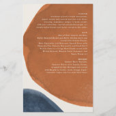 Abstrakter Rost, Marine + rosa Moderne (Rückseite)