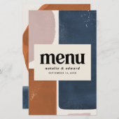 Abstrakter Rost, Marine + rosa Moderne (Vorne/Hinten)