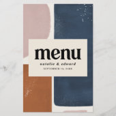 Abstrakter Rost, Marine + rosa Moderne (Vorderseite)