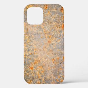 Abstrakter rostiger Grunge-Metallhintergrundabstra iPhone 12 Hülle