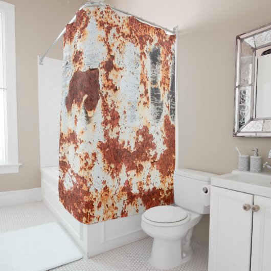 abstrakter Rostkornhintergrund Duschvorhang (Beispiel)