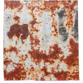 abstrakter Rostkornhintergrund Duschvorhang (Vorderseite)