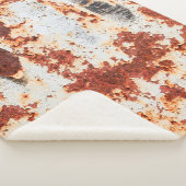 abstrakter Rostkornhintergrund Sherpadecke (3/4)