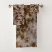 Abstrakter Rostmor Badhandtuch Set (Insitu)