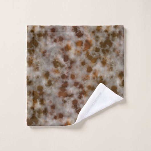 Abstrakter Rostmor Badhandtuch Set (Waschlappen)