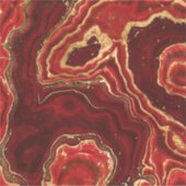 Abstrakter Rot- und Goldmarmor Aufkleber (Vorderseite)