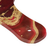 Abstrakter Rot- und Goldmarmor Schneidebrett (Ecke)