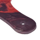 abstrakter Rot und Mahagoni Schneidebrett (Ecke)