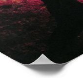 Abstrakter roter Baumkanvas-Druck Poster (Ecke)