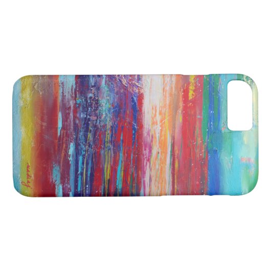 Abstrakter roter Farbton Case-Mate iPhone Hülle (Rückseite (Horizontal))