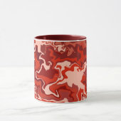 Abstrakter Roter Fluss Tasse (Zentrum)
