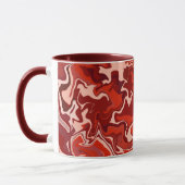 Abstrakter Roter Fluss Tasse (Links)
