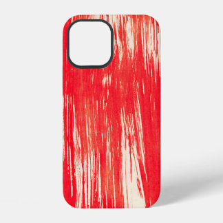 Abstrakter roter Hintergrund aus Wasserfarbe iPhone 12 Hülle