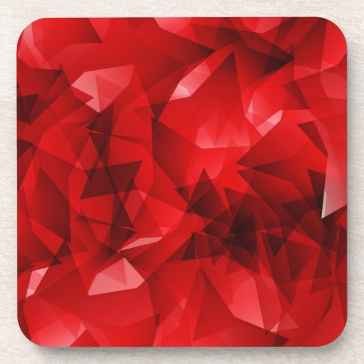 Abstrakter roter Hintergrund Getränkeuntersetzer (Vorderseite)