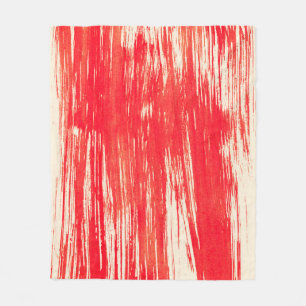 Abstrakter roter Hintergrund in Aquarellfarben Fleecedecke