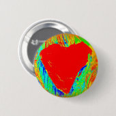 abstrakter roter Knopf Button (Vorne & Hinten)