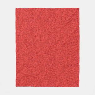Abstrakter roter Rosen Hintergrund Fleecedecke
