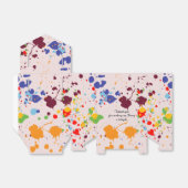 Abstrakter Roter Spritzer Malen Geburtstagsfeier Geschenkschachtel (Ungefaltet)