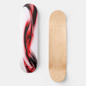 Abstrakter roter Strudel Skateboard (Vorderseite)