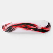 Abstrakter roter Strudel Skateboard (Horizontal)