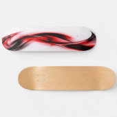 Abstrakter roter Strudel Skateboard (Horizontal)