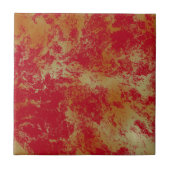 abstrakter roter und gelber Marmor Fliese (Vorderseite)