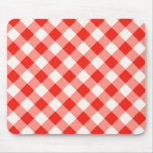 Abstrakter roter und weißer Büffel Mousepad (Vorne)