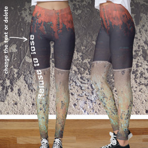 Abstrakter Rotharnrösten Leggings
