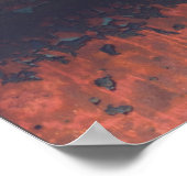 Abstrakter Rotharnrösten Poster (Ecke)