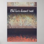 Abstrakter Rotharnrösten Poster (Vorne)