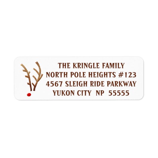 Abstrakter Rotnasen-Rentier (Vorne)