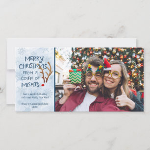 Abstrakter Rotnasen-Rentier, aus Fehlern Feiertagskarte