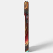 Abstrakter Rotwirbel Case-Mate iPhone Hülle (Rückseite / Links)