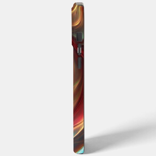 Abstrakter Rotwirbel Case-Mate iPhone Hülle (Rückseite / Links)