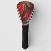 Abstrakter Rotwirbel Golf Headcover (Vorderseite)