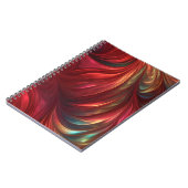 Abstrakter Rotwirbel Notizblock (Linke Seite)