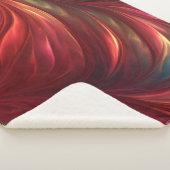 Abstrakter Rotwirbel Sherpadecke (3/4)