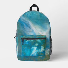 Abstrakter Rucksack für den blauen Ozean