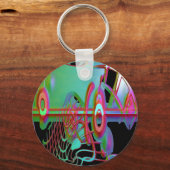 Abstrakter Sammelring Schlüsselanhänger (Vorderseite)
