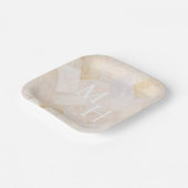 Abstrakter Sandstein Marble Pappteller (Gewinkelt)