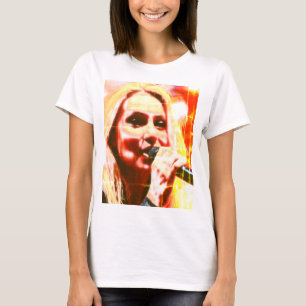 Abstrakter Sänger Musikliebhaber T-Shirt