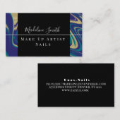 Abstrakter Säurebildner aus Marmor Visitenkarte (Vorne/Hinten)