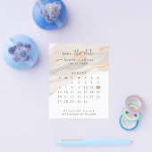 Abstrakter Save the Date Kalender Flyer (Einzeln)