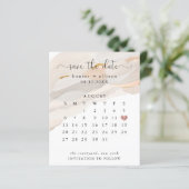 Abstrakter Save the Date Kalender Flyer (Stehend Vorderseite)