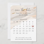 Abstrakter Save the Date Kalender Flyer Einladung (Vorderseite)