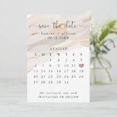 Abstrakter Save the Date Kalender Flyer Einladung (Stehend Vorderseite)