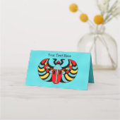 Abstrakter Scarab Käfer am Lago Maggiore Platzkarte (Rückseite)