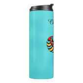 Abstrakter Scarab Käfer Frische Pasta machen Thermosbecher (Nach links gedreht)