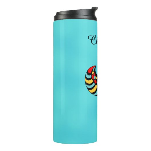 Abstrakter Scarab Käfer Frische Pasta machen Thermosbecher (Nach links gedreht)